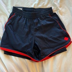 Mens Navy Blue Running Shorts